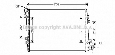 AVA QUALITY COOLING vw2224 -  Радиатор, охлаждение двигателя